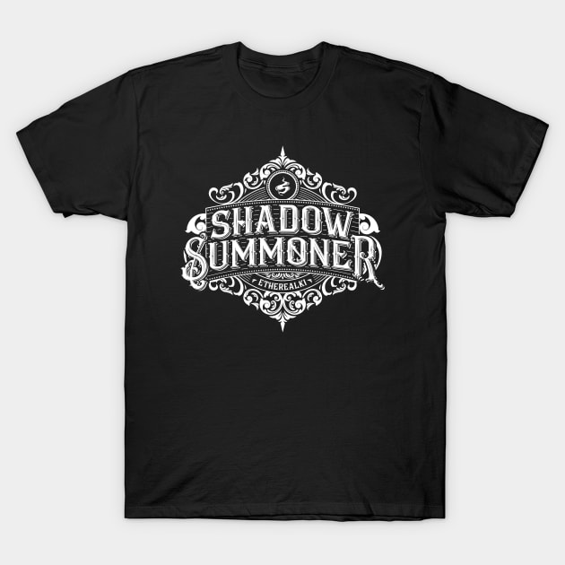 Shadow and Bone: Shadow Summoner (white) T-Shirt by firlachiel